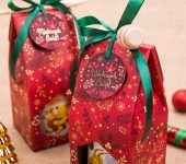 1 miód w kolorowym pudełku na Boże Narodzenie z 1 znakiem zodiaku