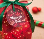 1 miód w kolorowym pudełku na Boże Narodzenie z 1 znakiem zodiaku