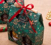 2 miody w kolorowym pudełku na Boże Narodzenie z 1 znakiem zodiaku