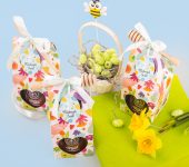 1 miód w kolorowym pudełku na Wielkanoc