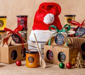 2 miodziki w kartoniku na Boże Narodzenie