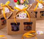 2 miodki w kartoniku na Dzień Babci i Dziadka