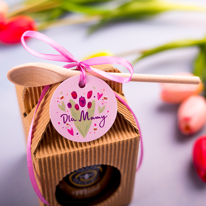 1 miód w kartoniku na Dzień Matki