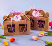 2 miodki w kartoniku na Dzień Matki