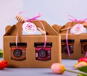 2 miodki w kartoniku na Dzień Matki