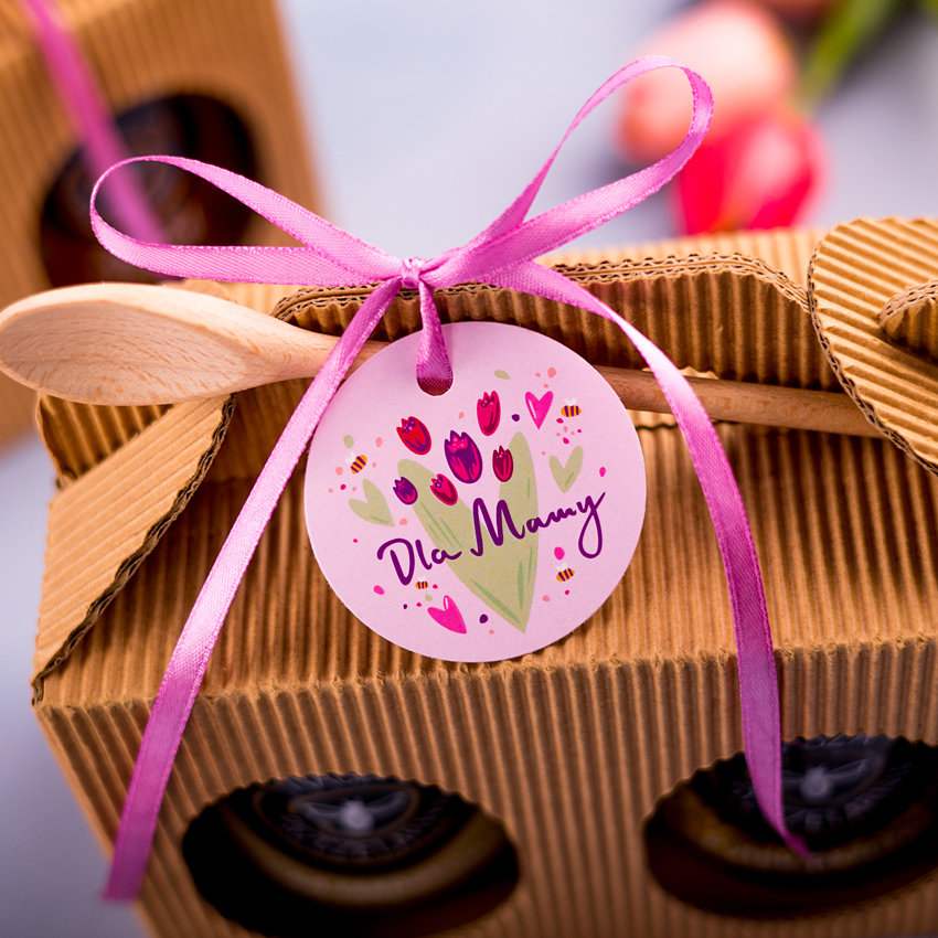 2 miody w kartoniku na Dzień Matki