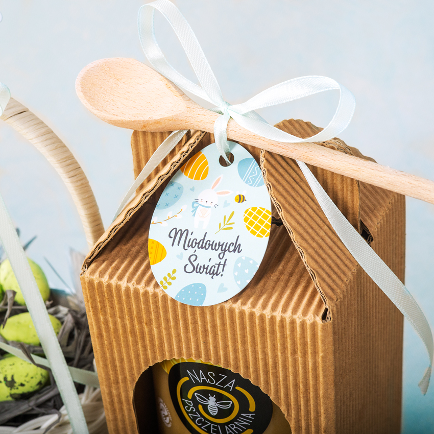 1 duży miód w kartoniku na Wielkanoc