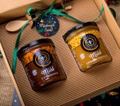 2 miody w pudełku na Boże Narodzenie