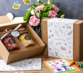 2 miody w pudełku na Dzień Babci lub Dziadka