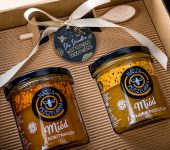 2 miody w pudełku na Dzień Babci lub Dziadka