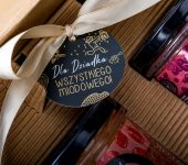 2 duże miody w pudełku na Dzień Babci lub Dziadka