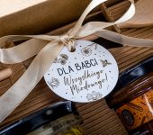 2 duże miody w pudełku na Dzień Babci lub Dziadka