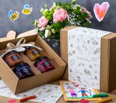 4 miodki w pudełku na Dzień Babci lub Dziadka