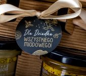 4 miodki w pudełku na Dzień Babci lub Dziadka