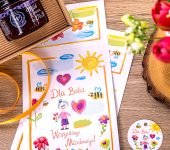 4 miodki w pudełku na Dzień Babci i Dziadka