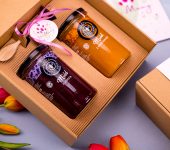 2 duże miody w pudełku na Dzień Matki