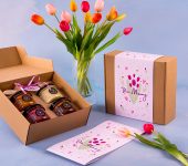 4 miodki w pudełku na Dzień Matki