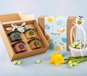 4 miodki w pudełku na Wielkanoc