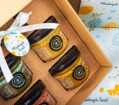 4 miodki w pudełku na Wielkanoc