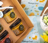 4 miodki w pudełku na Wielkanoc