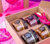 4 miodki w pudełku na Walentynki