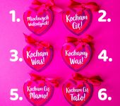 2 duże miody w pudełku na Walentynki