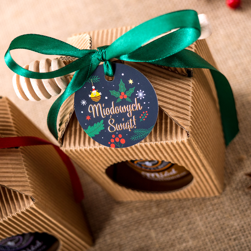 1 miód w kartoniku na Boże Narodzenie