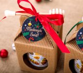 1 miód w kartoniku na Boże Narodzenie z 1 znakiem zodiaku