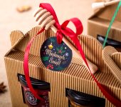 2 miodki w kartoniku na Boże Narodzenie