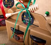 2 miodki w kartoniku na Boże Narodzenie