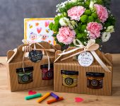 2 miodki w kartoniku na Dzień Babci lub Dziadka