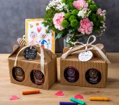 2 miody w kartoniku na Dzień Babci lub Dziadka