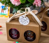 2 miody w kartoniku na Dzień Babci lub Dziadka