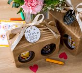 2 miody w kartoniku na Dzień Babci lub Dziadka z 1 znakiem zodiaku