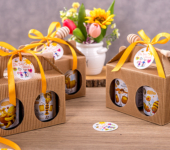 2 miody w kartoniku na Dzień Babci i Dziadka z 2 znakami zodiaku