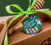 2 miody w kartoniku na Dzień Nauczyciela z 1 znakiem zodiaku