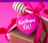 1 miód w kartoniku na Walentynki