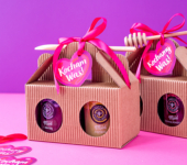 2 miodziki w kartoniku na Walentynki