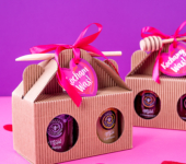 2 miodziki w kartoniku na Walentynki