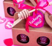 2 miodziki w kartoniku na Walentynki