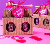 2 miodziki w kartoniku na Walentynki