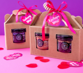 2 miodki w kartoniku na Walentynki