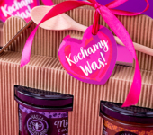 2 miodki w kartoniku na Walentynki