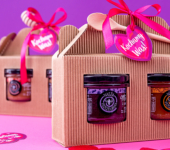 2 miodki w kartoniku na Walentynki