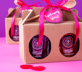 2 miody w kartoniku na na Walentynki