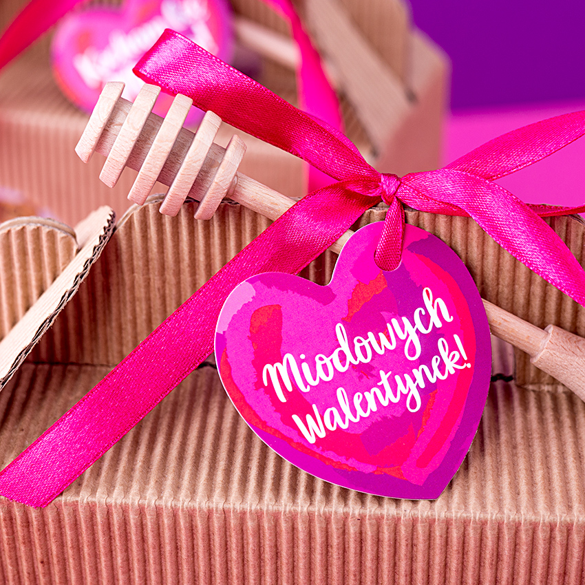 2 miody w kartoniku na Walentynki z 1 znakiem zodiaku