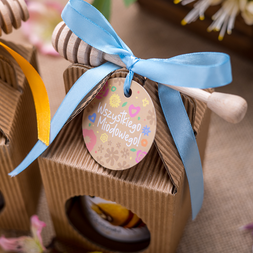 1 miód w kartoniku na każdą okazję z 1 znakiem zodiaku (3 kolory)