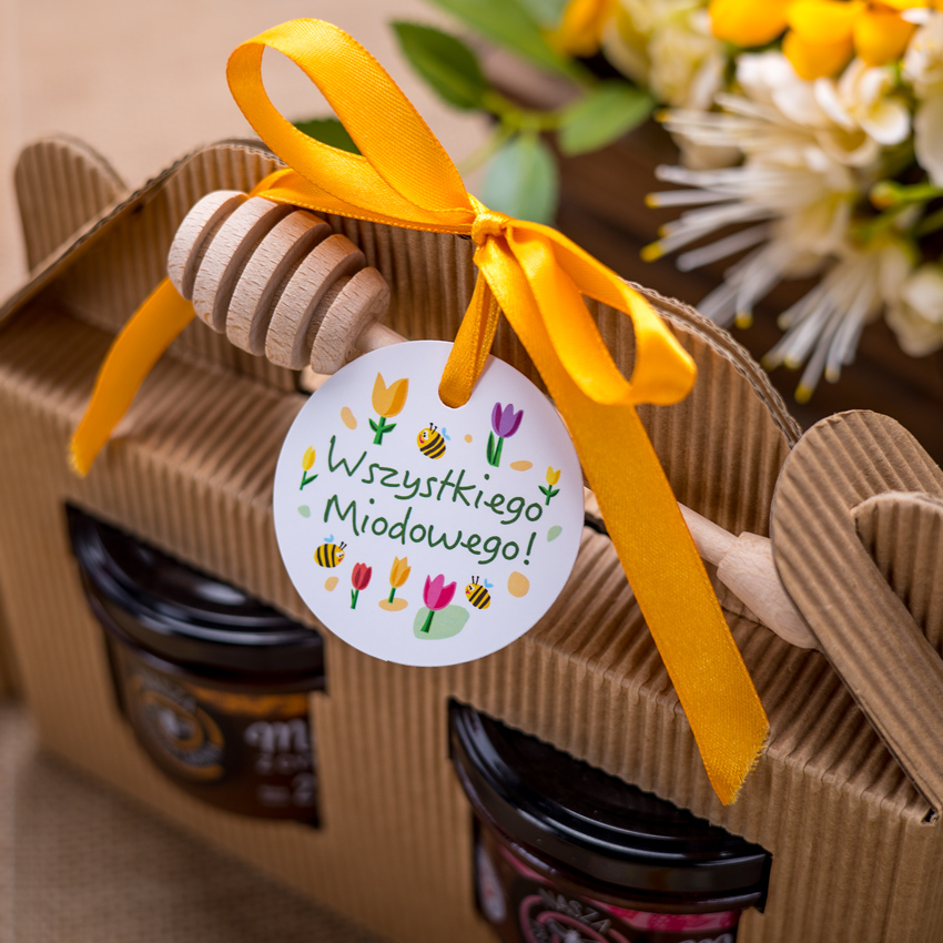 2 miodki w kartoniku na każdą okazję (3 kolory)