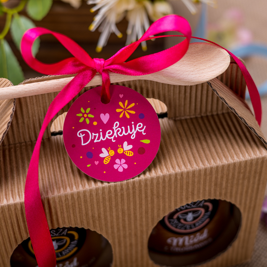 2 miody w kartoniku na każdą okazję (3 kolory)