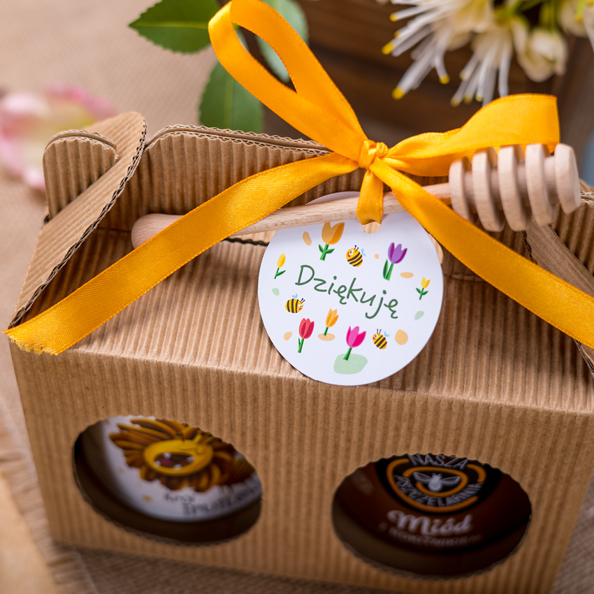 2 miody w kartoniku na Dzień Kobiet z 1 znakiem zodiaku